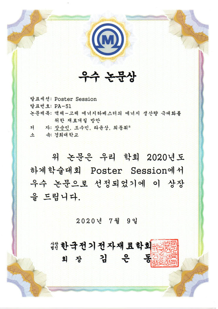 [Winning a prize] 07/09/2020