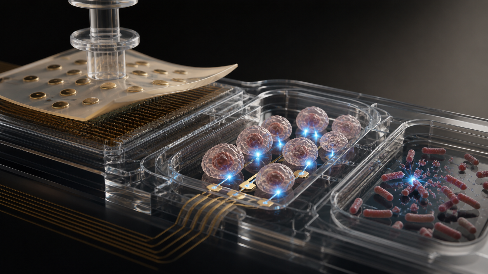 Autonomous microelectrical stimulation platform for cell stimulation and bacterial inactivation
